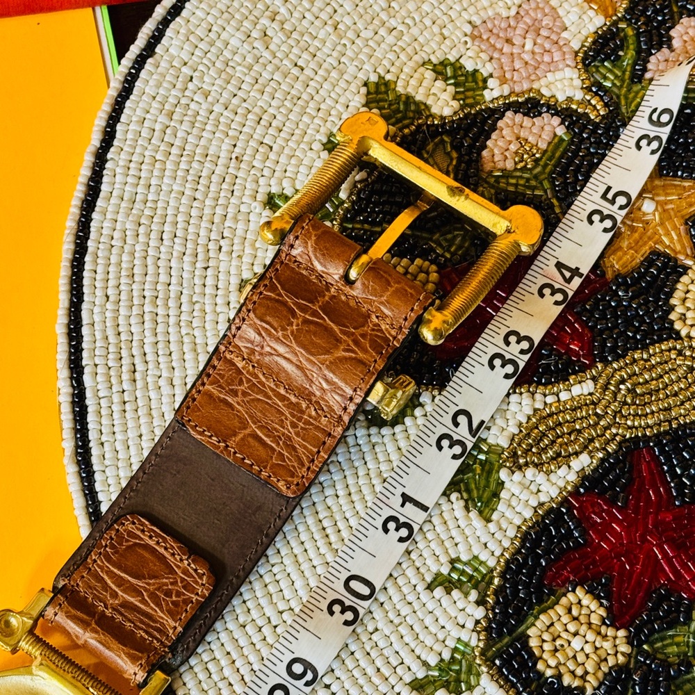 Franco Masotti Brown Leather Belt - Picture 10 of 14